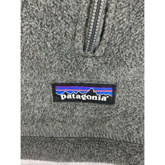 Patagonia Synchilla Gray Fleece Zip Up Vest Mens L - Picture 6 of 7